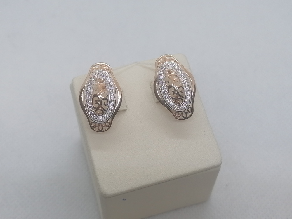 СЕРЬГИ С КАМНЯМИ (Au 585)