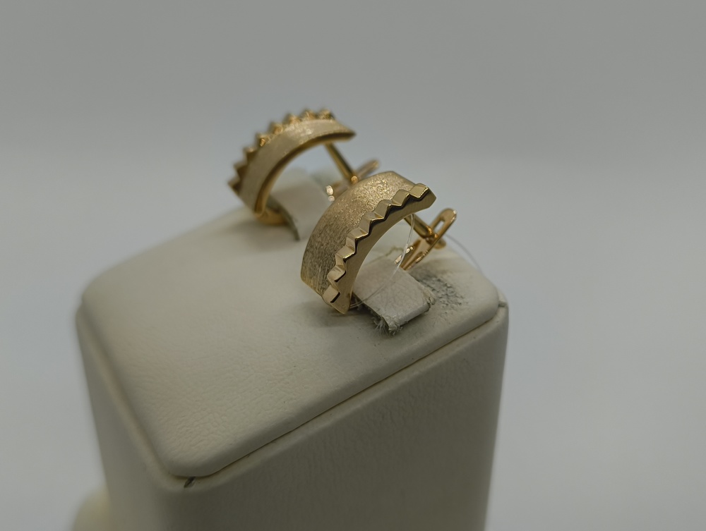 СЕРЬГИ БЕЗ КАМНЯ (Au 585)