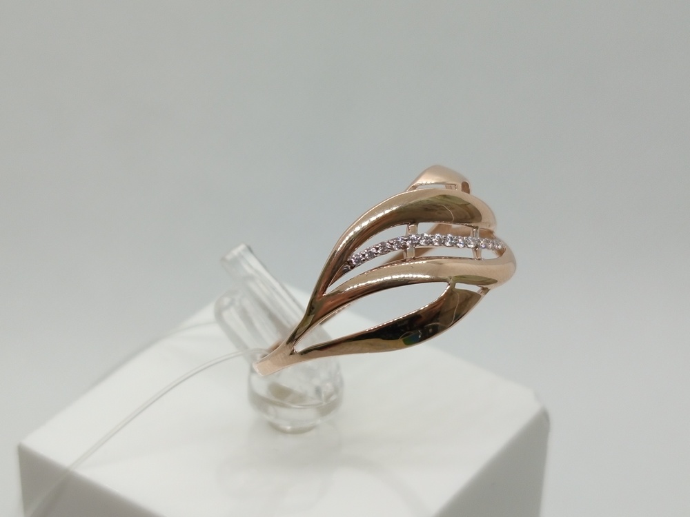 КОЛЬЦО С КАМНЯМИ (Au 585)