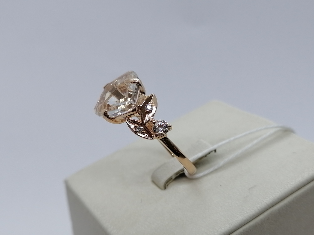 КОЛКМИ585 КОЛЬЦО С КАМНЯМИ (Au 585)