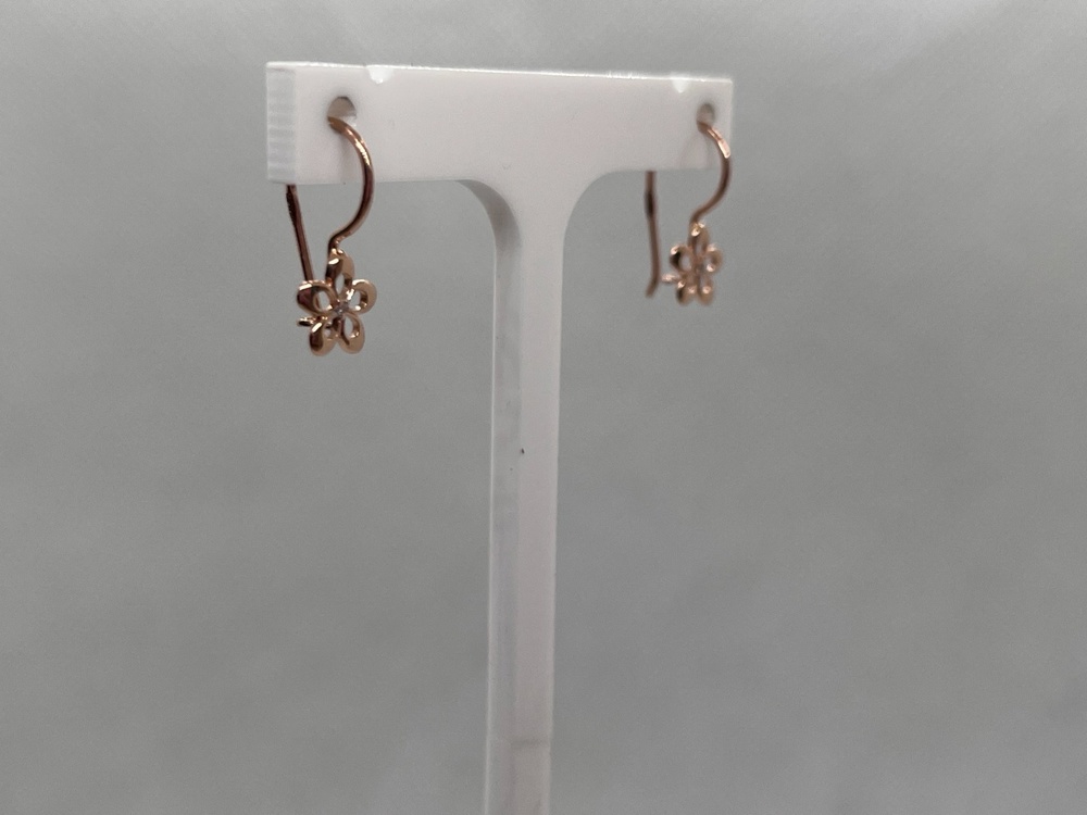 СКМ585 СЕРЬГИ С КАМНЕМ (Au 585)