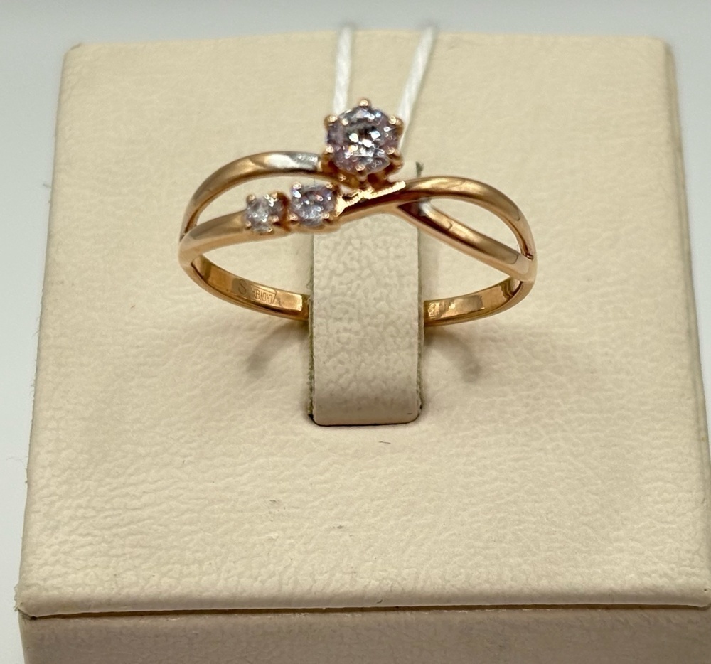 КОЛКМИ585 КОЛЬЦО С КАМНЯМИ (Au 585)