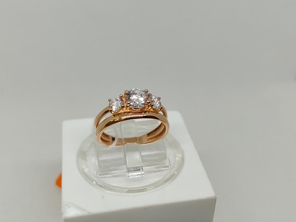 КОЛКМИ585 КОЛЬЦО С КАМНЯМИ (Au 585)