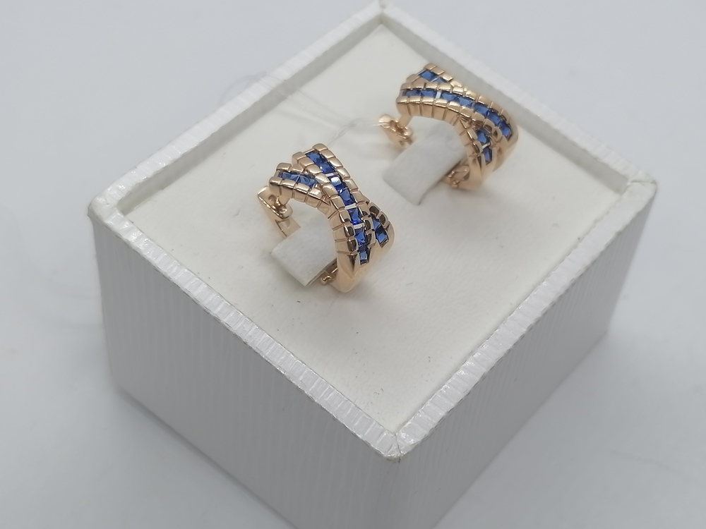 СЕРЬГИ С КАМНЯМИ (Au 585)