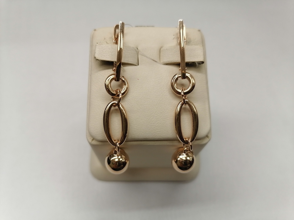 СЕРЬГИ БЕЗ КАМНЯ (Au 585)