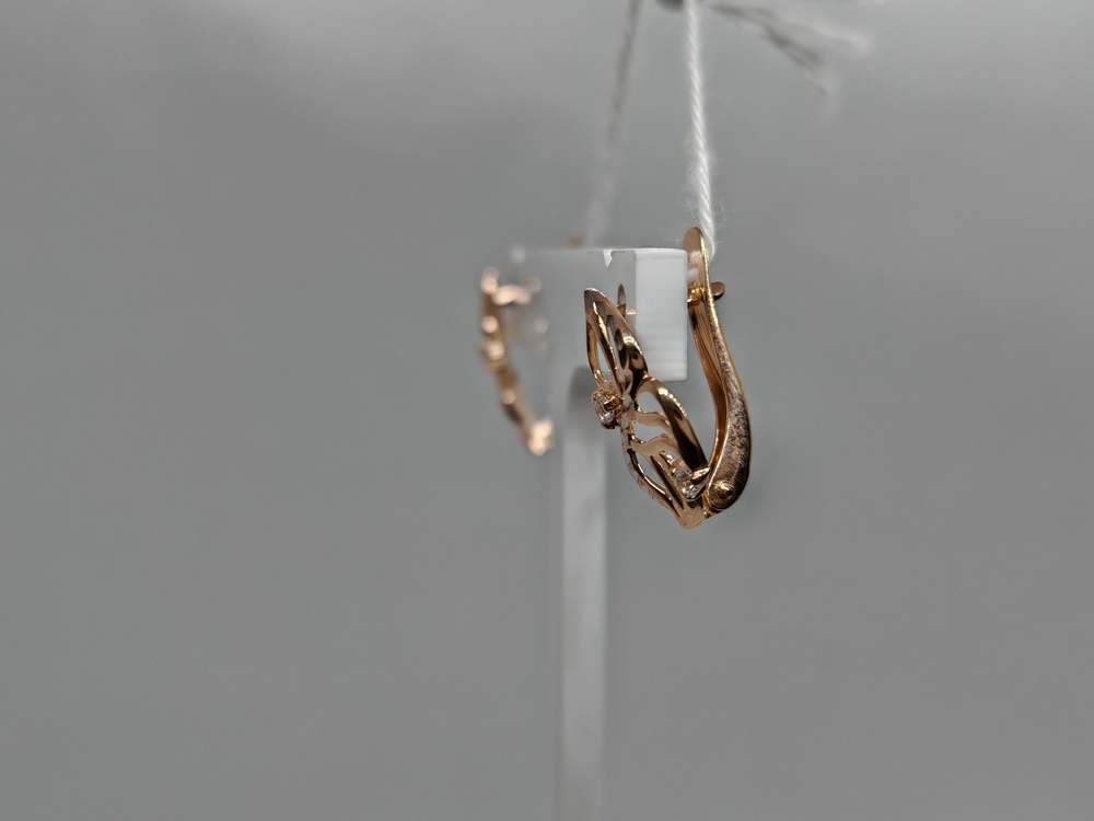 СЕРЬГИ С КАМНЯМИ (Au 585)