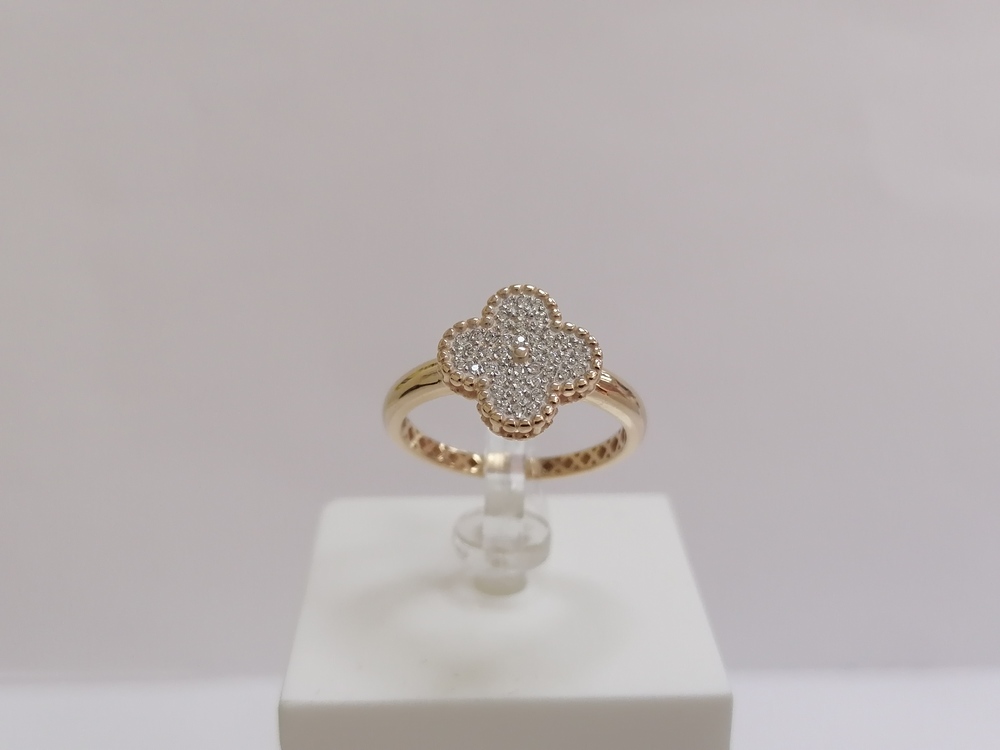 КОЛЬЦО С КАМНЯМИ (Au 585)