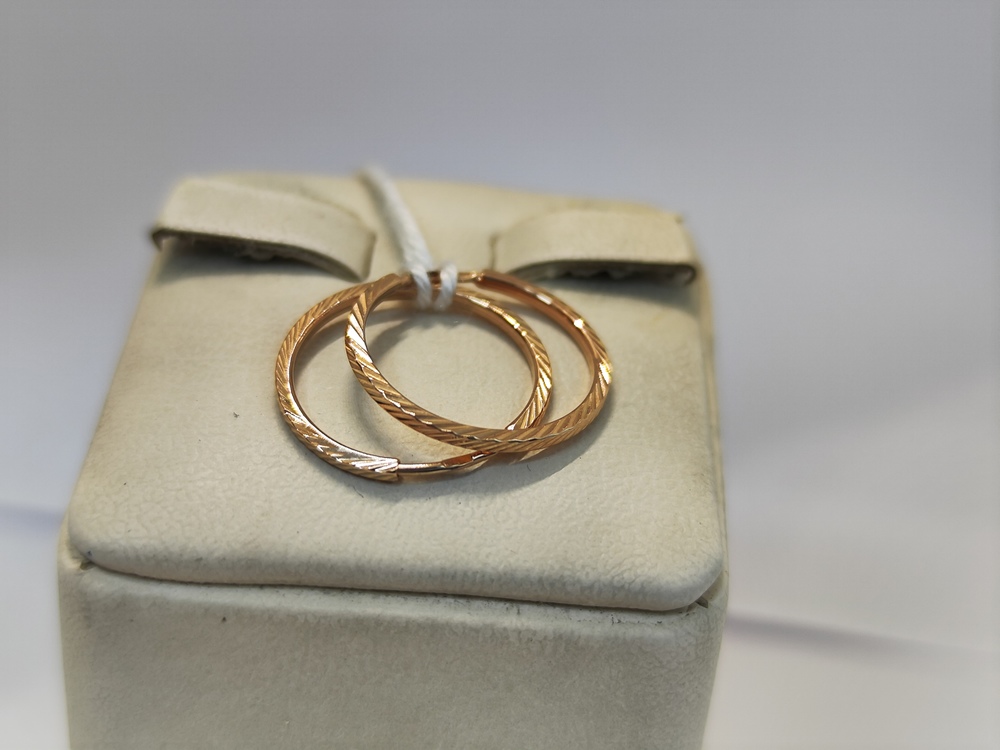 СКОН585 СЕРЬГИ КОНГО (Au 585)