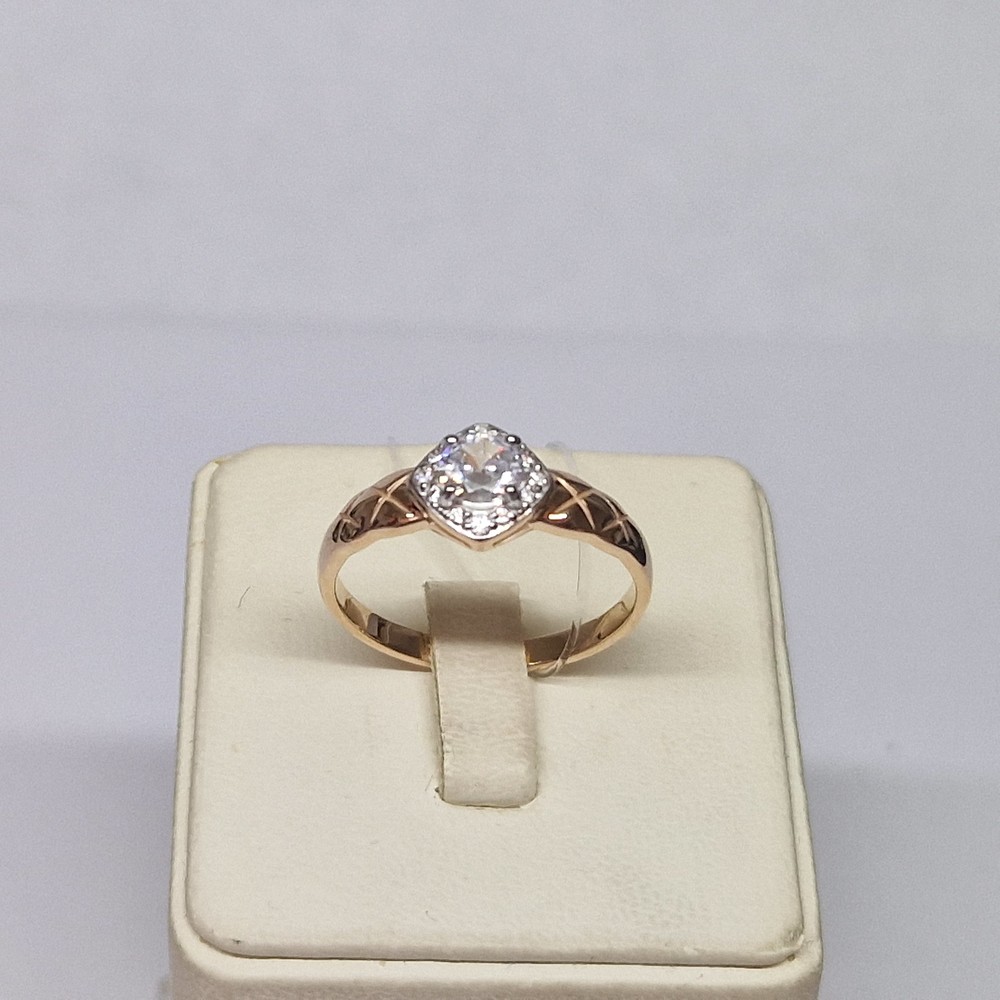 КОЛЬЦО С КАМНЯМИ (Au 585)