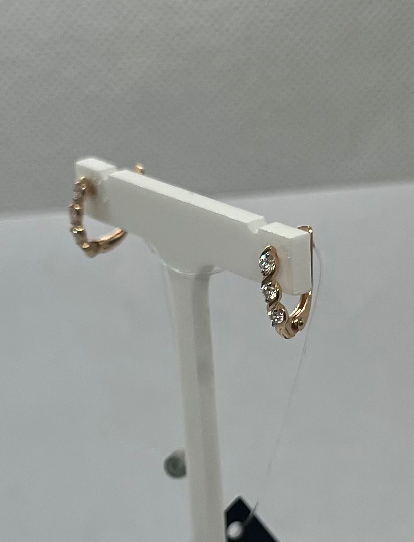 000552-1102 СЕРЬГИ С КАМНЯМИ (Au 585)