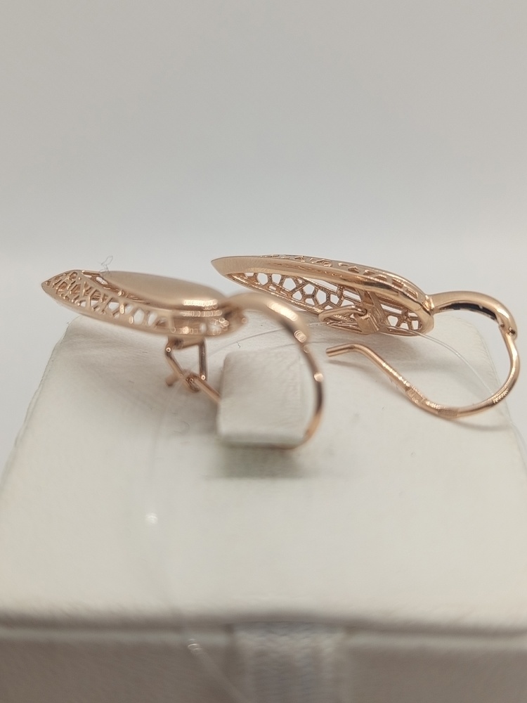 СЕРЬГИ ПЕТЕЛЬКА без камня (Au 585)