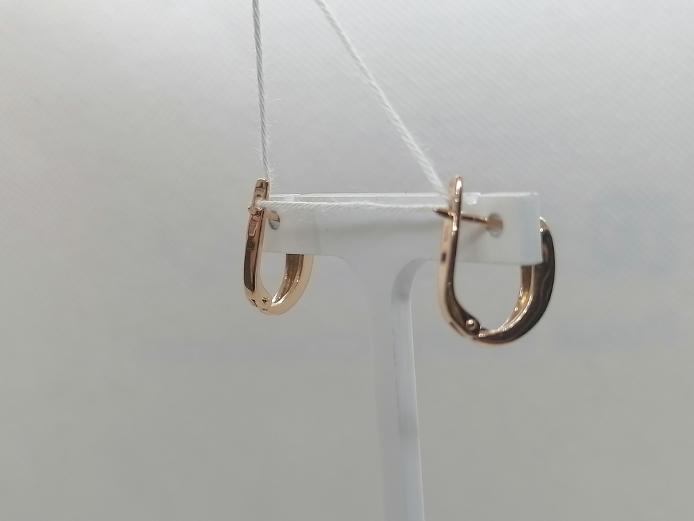 СКМ585 СЕРЬГИ С КАМНЕМ (Au 585)