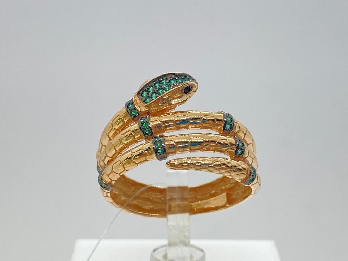 КОЛЬЦО С КАМНЯМИ (Au 585)