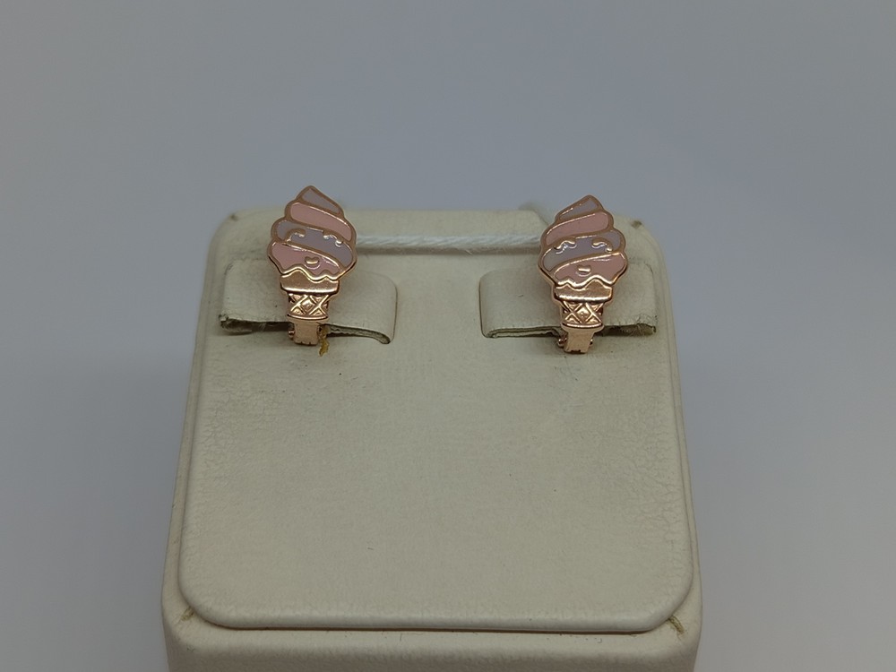 СКМИ585 СЕРЬГИ С КАМНЯМИ (Au 585)