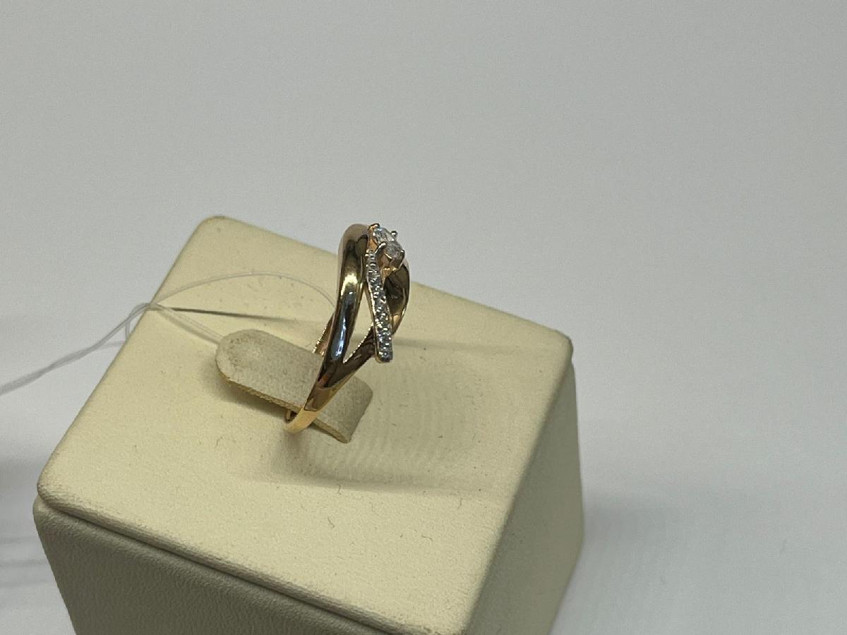 КОЛЬЦО С КАМНЯМИ (Au 585)