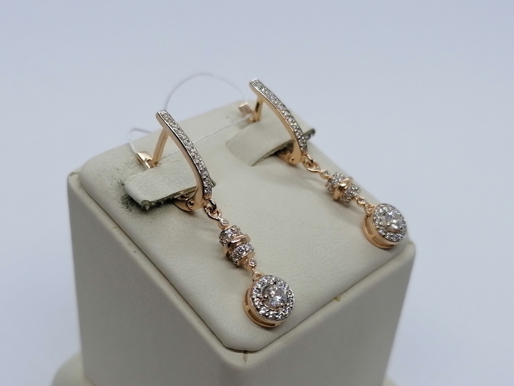 СЕРЬГИ С КАМНЯМИ (Au 585)