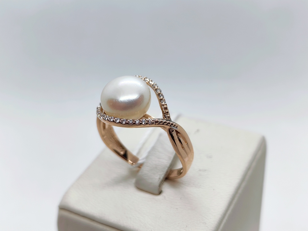 КОЛЬЦО С КАМНЯМИ (Au 585)