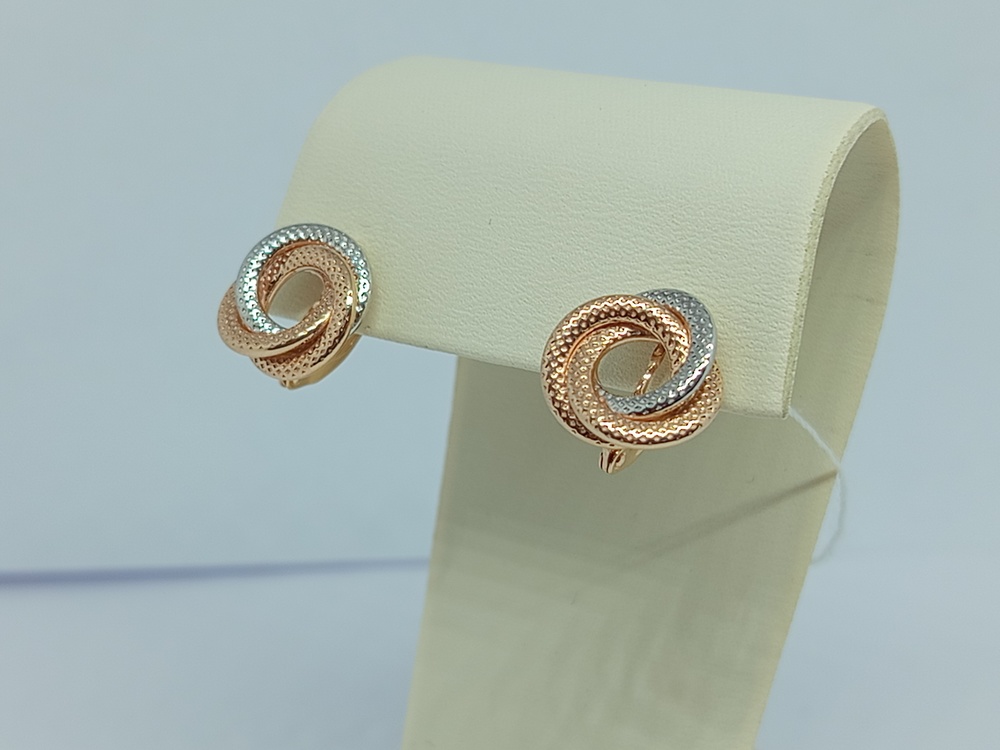 СЕРЬГИ БЕЗ КАМНЯ (Au 585)