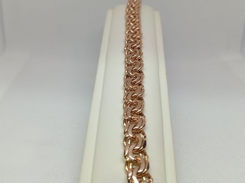 БЛБ585 БРАСЛЕТ ПОЛНОВЕСНЫЙ Бисмарк (Au 585)