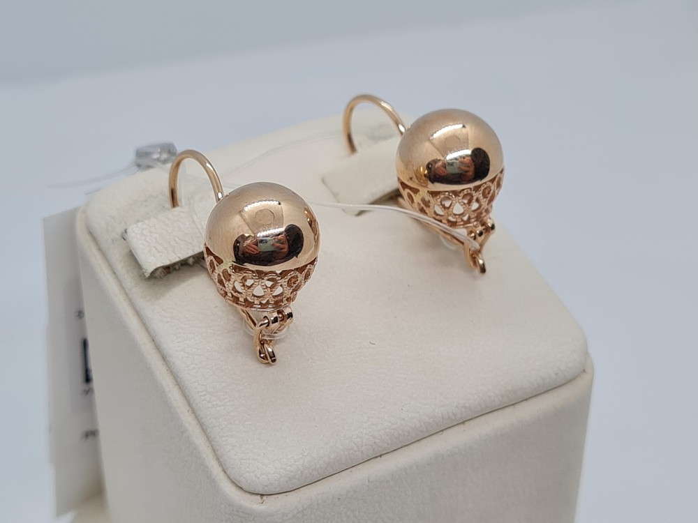 СЕРЬГИ БЕЗ КАМНЯ (Au 585)