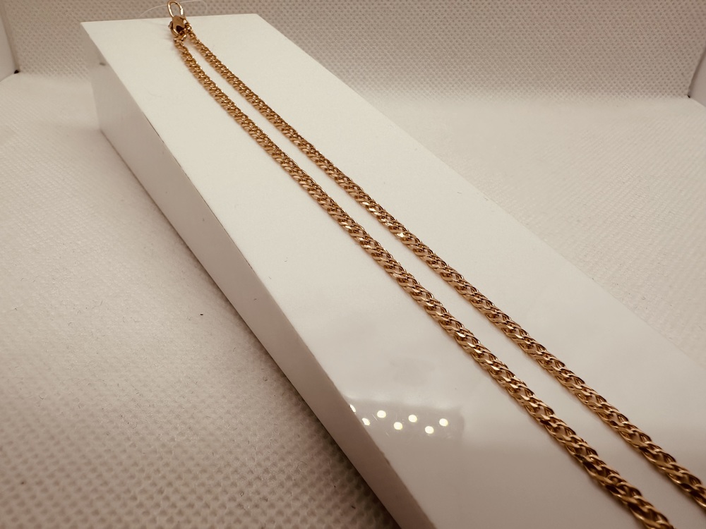 ЦЕПЬ ПОЛНОВЕСНАЯ Ромб двойной (Au 585)