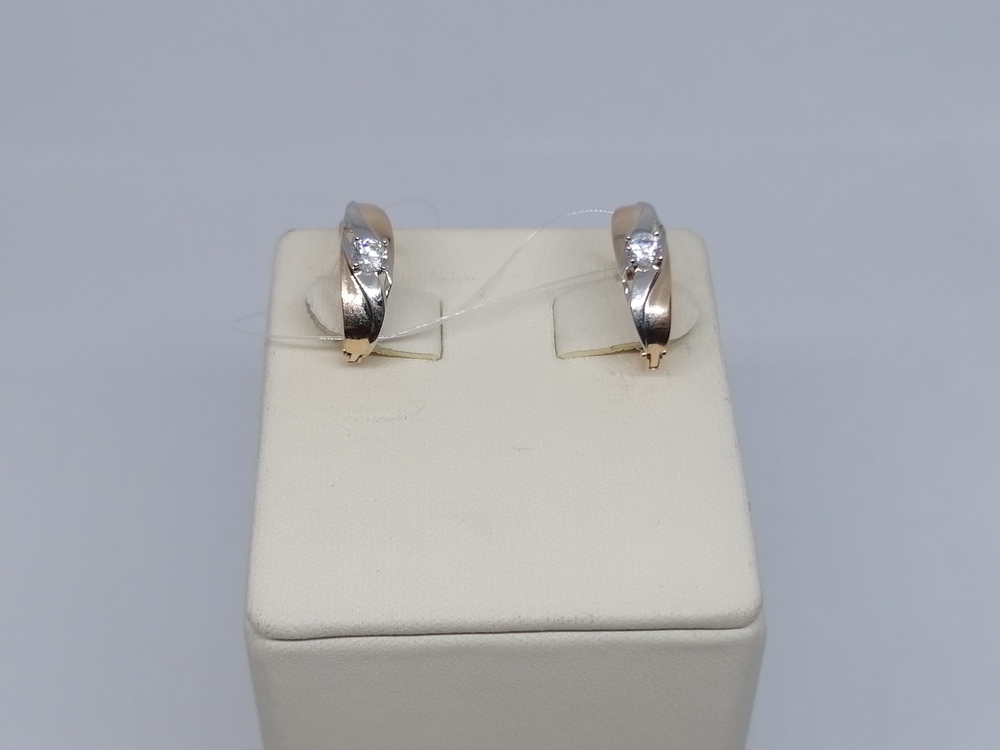 СЕРЬГИ С КАМНЕМ (Au 585)