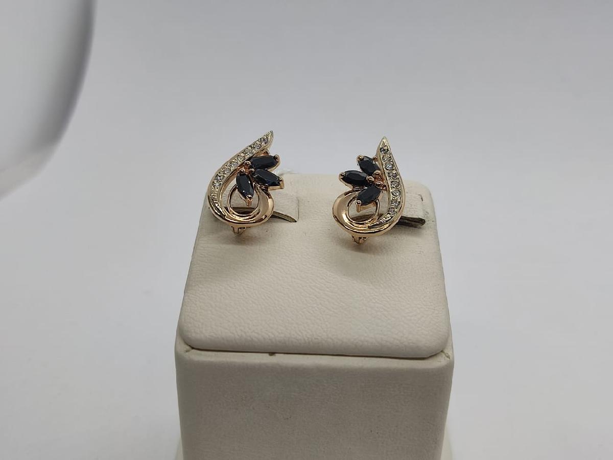 СЕРЬГИ С КАМНЯМИ (Au 585)