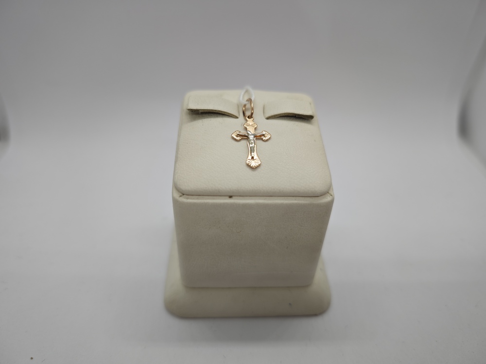 ПОДКБК585 ПОДВЕСКА КРЕСТ БЕЗ КАМНЯ (Au 585)