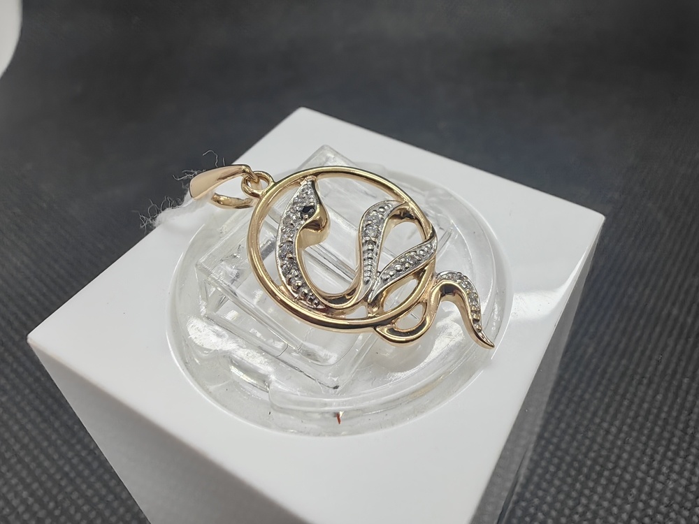 ПОДКМИ585 ПОДВЕСКА С КАМНЯМИ (Au 585) ПОДКМИ585 ПОДВЕСКА С КАМНЯМИ (Au 585)