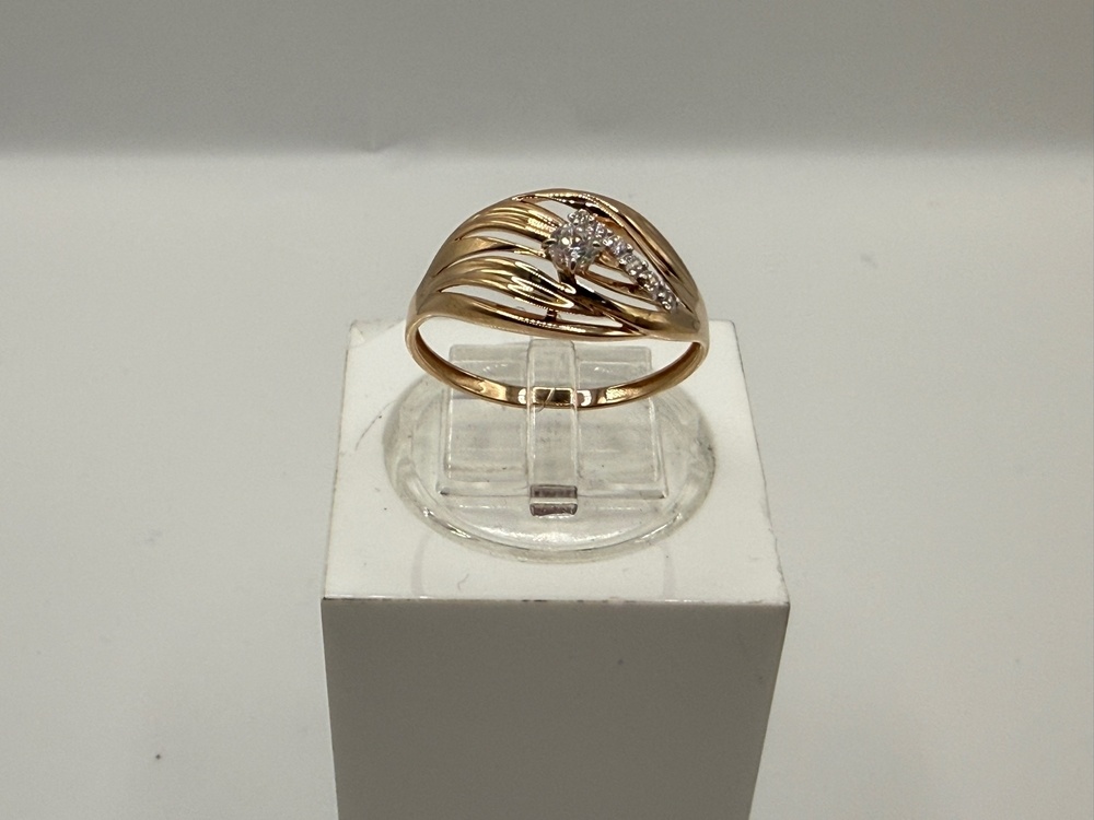 КОЛЬЦО С КАМНЯМИ (Au 585)