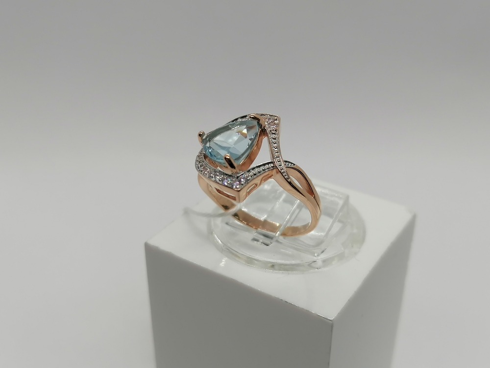 КОЛКМИ585 КОЛЬЦО С КАМНЯМИ (Au 585)