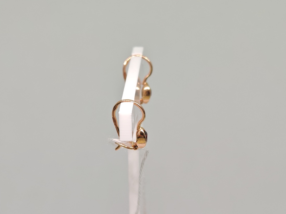 СКМ585 СЕРЬГИ С КАМНЕМ (Au 585)