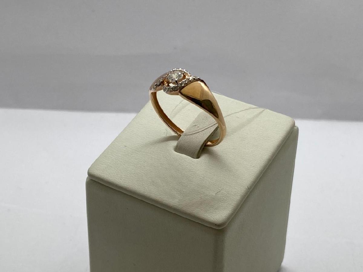 КОЛЬЦО С КАМНЯМИ (Au 585)