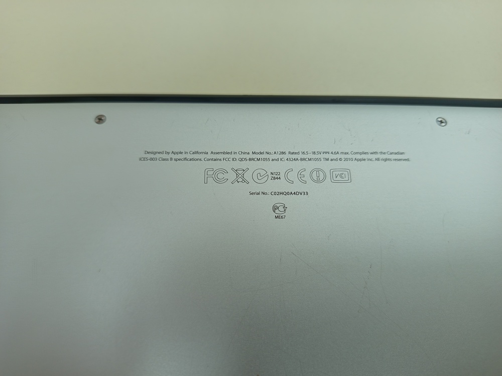 Ноутбук Apple MacBook Pro 15 дюймов i7 A1286 (2015)