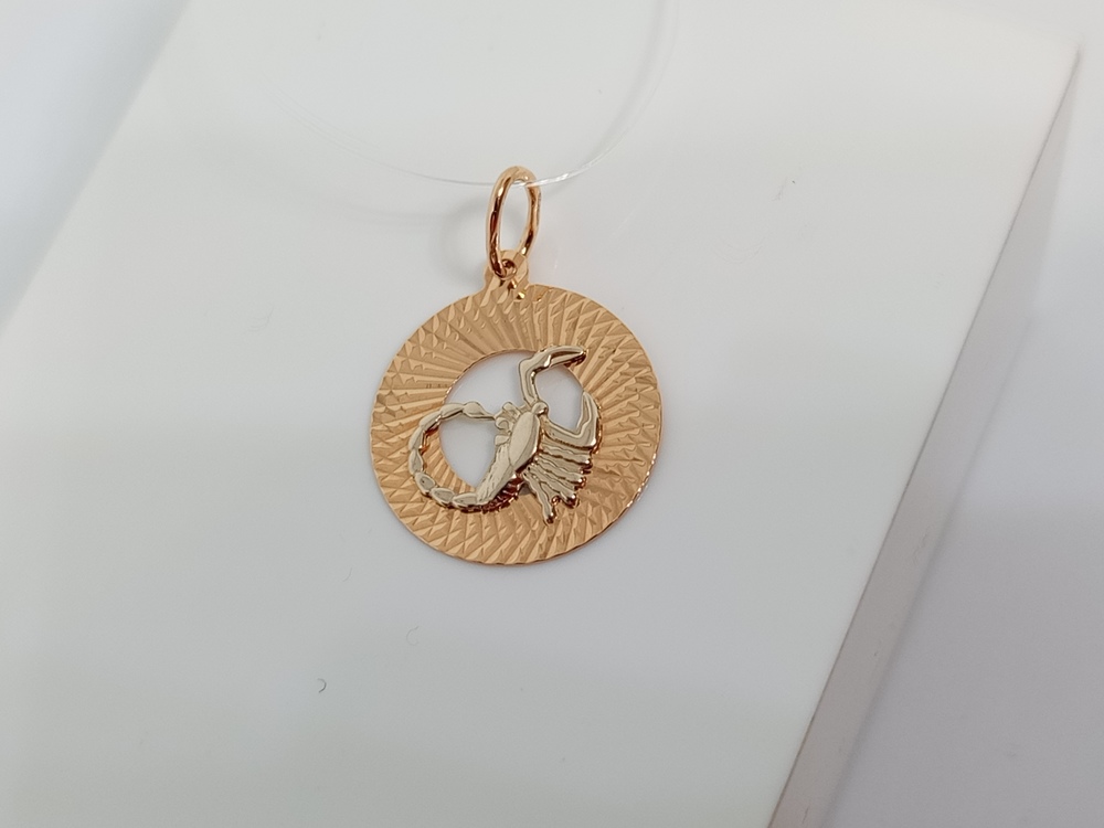ПОДВЕСКА ЗНАК ЗОДИАКА СКОРПИОН (Au 585)