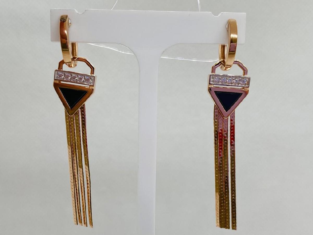 СЕРЬГИ С КАМНЯМИ (Au 585)