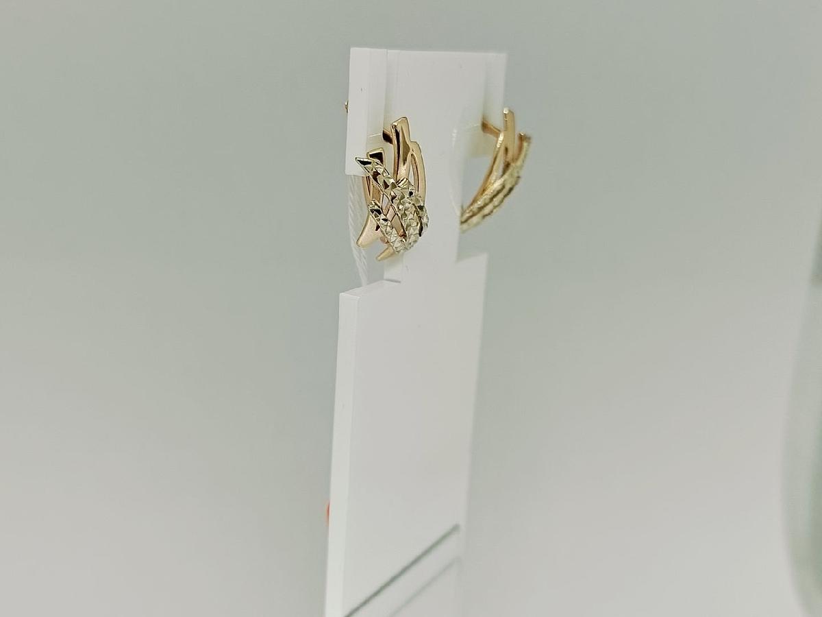 СБКМ585 СЕРЬГИ БЕЗ КАМНЯ (Au 585)