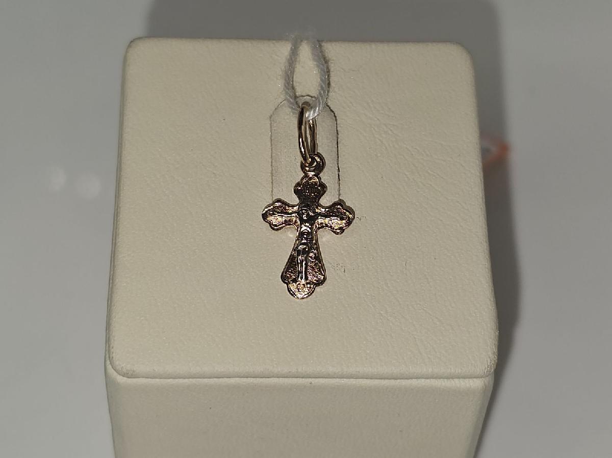 ПОДКБК585 ПОДВЕСКА КРЕСТ БЕЗ КАМНЯ (Au 585)