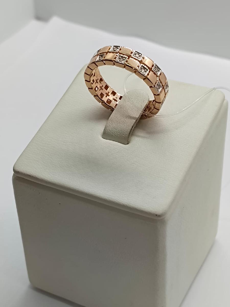 КОЛЬЦО С КАМНЯМИ (Au 585)