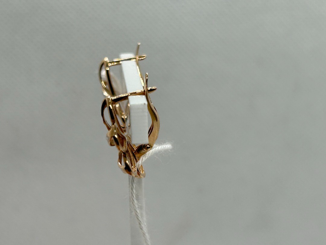 СБКМ585 СЕРЬГИ БЕЗ КАМНЯ (Au 585)