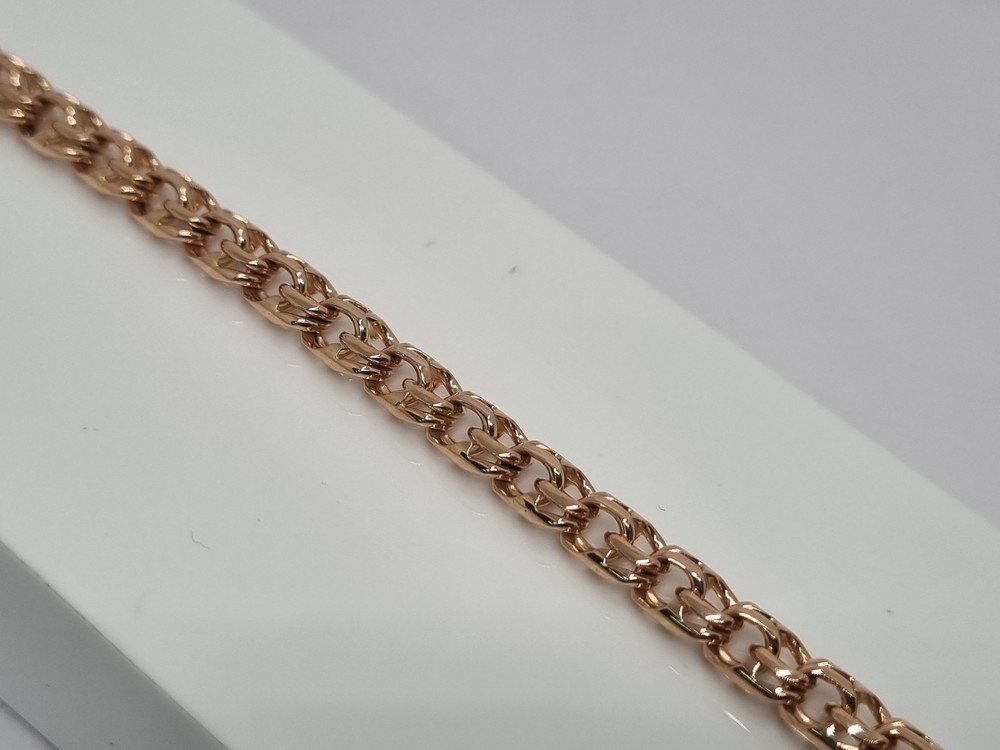 БЛБ585 БРАСЛЕТ ПОЛНОВЕСНЫЙ Бисмарк (Au 585)