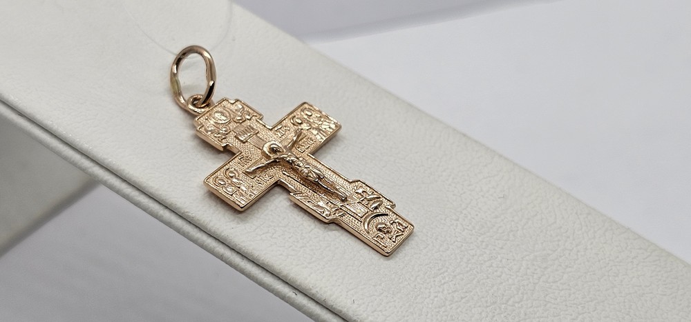 ПОДВЕСКА КРЕСТ без камня (Au 585)