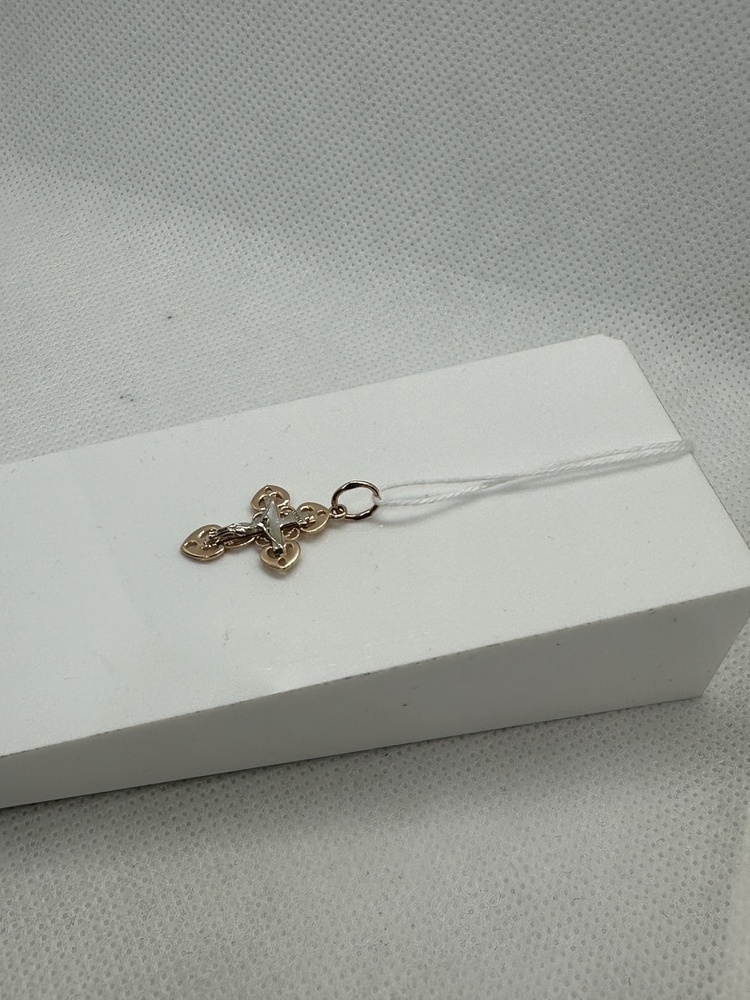 ПОДВЕСКА КРЕСТ БЕЗ КАМНЯ (Au 585)