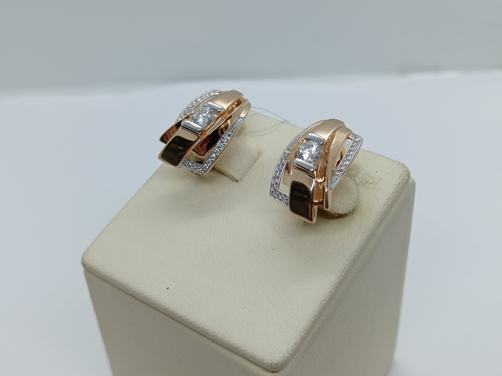 СЕРЬГИ С КАМНЯМИ (Au 585)