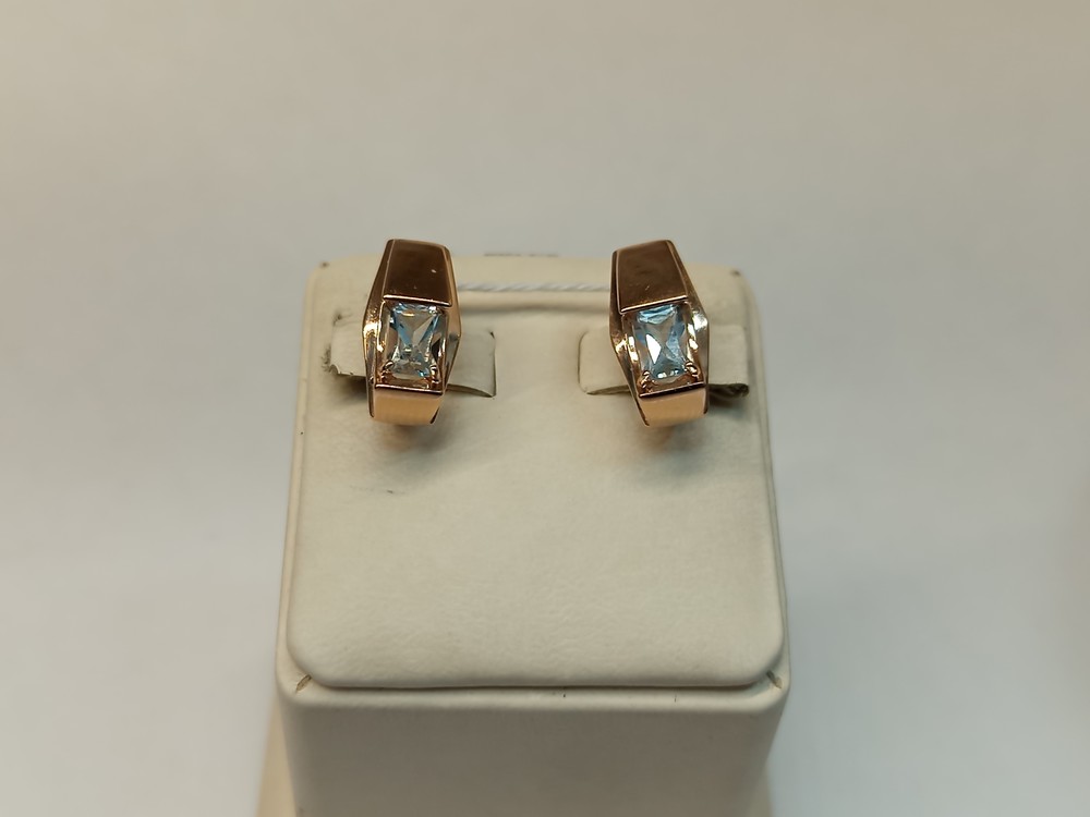 СЕРЬГИ С КАМНЕМ (Au 585)