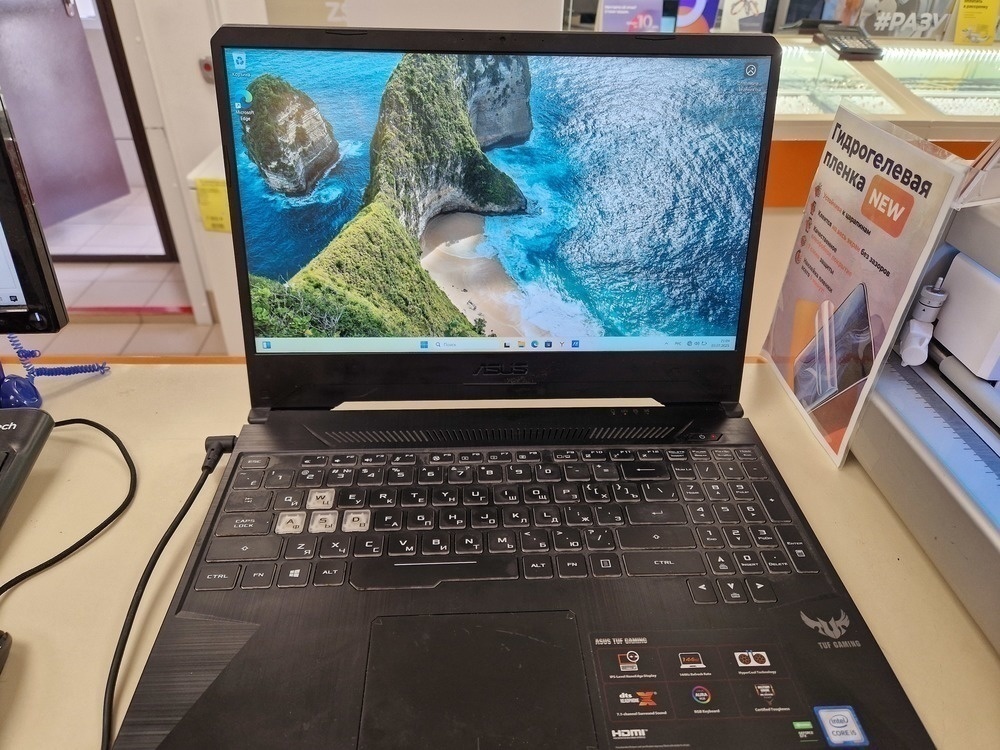 Ноутбук ASUS FX505G; Core i5-9300H, GeForce GTX 1650, 8 Гб, 512 GB, Нет