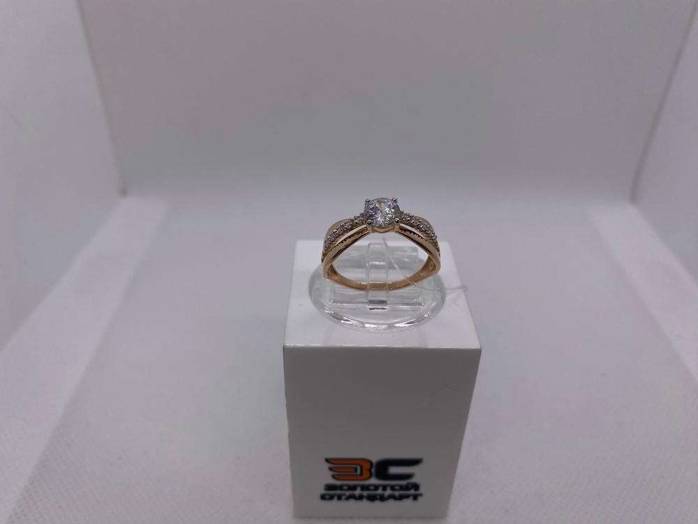 КОЛЬЦО С КАМНЯМИ (Au 585)