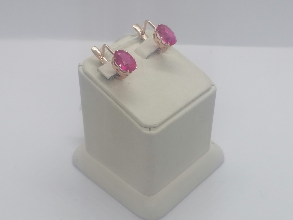 СЕРЬГИ С КАМНЕМ (Au 583)