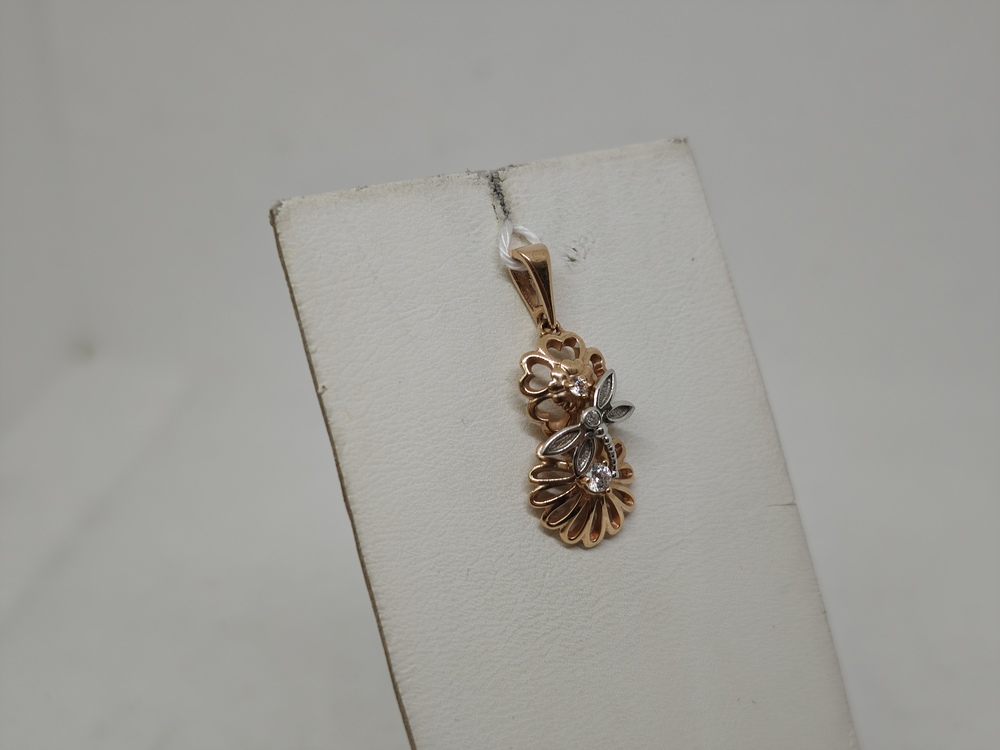 ПОДВЕСКА С КАМНЯМИ (Au 585)