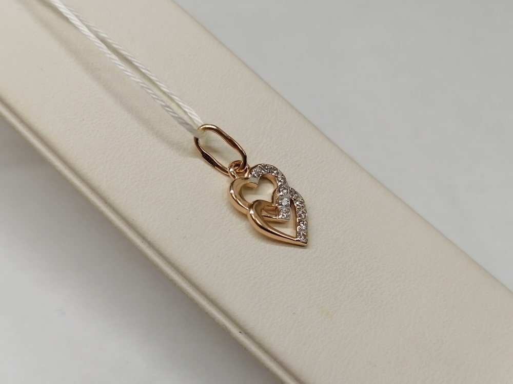 ПОДКМИ585 ПОДВЕСКА С КАМНЯМИ (Au 585)